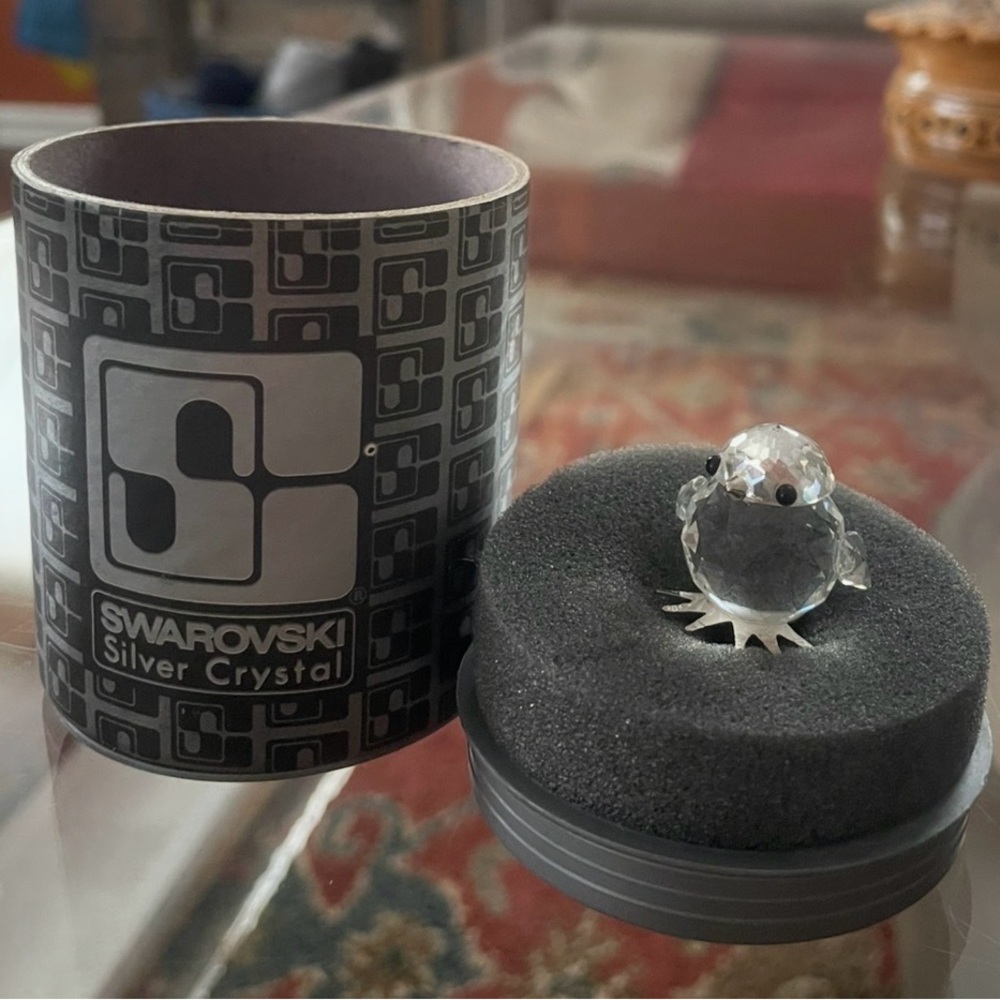 Swarovski Silver Crystal Owl Figurine